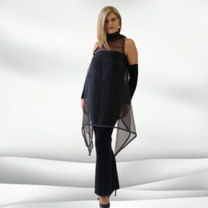 ORGANZA BLACK 7 WAY VEST